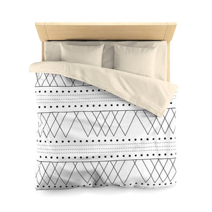 AOL Geometric Imperfection Vintage Vibes Microfiber Duvet Cover