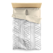 Load image into Gallery viewer, AOL Geometric Imperfection Vintage Vibes Microfiber Duvet Cover