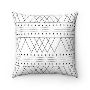 AOL Geometric Imperfection Comfort Spun Polyester Square Pillow